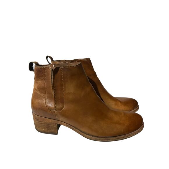 Kork Ease Women’s Mindo Ankle Leather Slip On Booties Brown Size 9.5 M - Picture 1 of 8